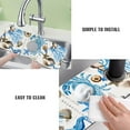 thumbnail image 6 of Sink Faucet Absorbing Mat, 2 Pack Drying Mat Around Faucet Sink Splash Guard Behind Faucet Sinkmat For Kitchen Bathroom Island Rv 15 * 5.5 Inch (60 * 14 cm), 6 of 6