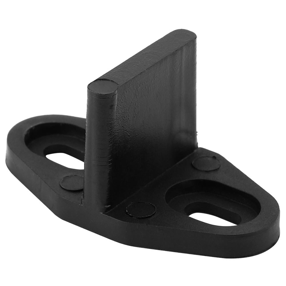 Tebru Floor Guide, Barn Door Hardware, Black Coated Plastic Floor Guide for Sliding Barn Door Bottom Gate Hardware Accessory