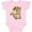 AD-Pink, variant on Cute Chipmunk with Sunflower Boys or Girls Baby Bodysuit