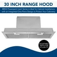 thumbnail image 2 of Broan BBN3306SS 30 inch Nu-Tone Stainless Steel Power Pack Insert Range Hood, 2 of 2