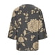 thumbnail image 2 of TaTaai Women's V Neck Casual Blouse, Printed Linen Look Shirt, Three Quarter Sleeves with Roll Tab for Summer Gift, 2 of 5
