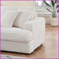 thumbnail image 6 of Cozy Teddy Fleece 71.7-Inch 3-Seater Sofa Bed with 2 Throw Pillows for Living Room Bedroom, 6 of 10