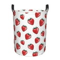 Cauagu Hand Drawn Strawberry for Laundry Basket,Collapsible Organizer