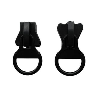 Zipper Repair Solution, YKK #10 Vislon Slider - Black (2 Sliders / Pack)