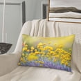 thumbnail image 5 of Zufioo Flowers And Butterflies Print Double-sided Plush Pillow Cover,Decorative Pillow Protector without Pillow Core, Suitable for Sofa, Bedroom, Car-14"x20", 5 of 6