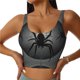 thumbnail image 1 of Balery Black Spiders Sujetadores deportivos con espalda cruzada para mujer, acolchados, sin costuras, de alto impacto, ideales para yoga, gimnasio, entrenamiento y fitness.-Medium, 1 of 8