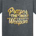 thumbnail image 4 of Inktastic Prayer Power Gold Youth T-Shirt, 4 of 5