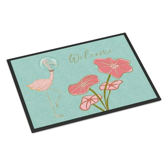 Carolines Treasures  Flamingo Welcome Indoor or Outdoor Mat - 18 x 27 in.