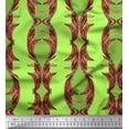 thumbnail image 1 of Soimoi polyester Crepe Fabric Stripe & Ogee Damask Print Fabric by the Yard 42 Inch Wide, 1 of 1