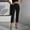 *Black, variant on ClodeEU Women's High Waist Stretch Capri Pants,Slim Fit Solid Color Cropped Pants with Pockets Beige,Women's Plus L