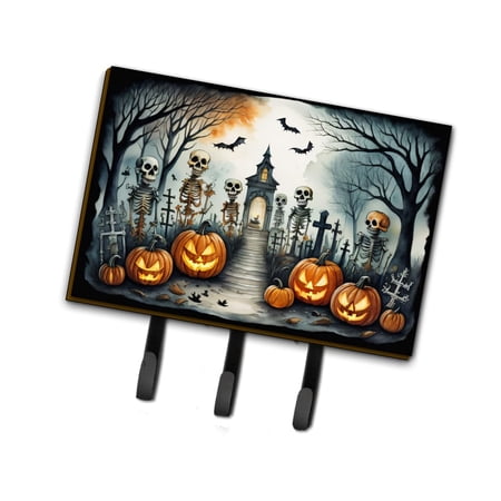 Skeleton Spooky Halloween Leash or Key Holder 6 in x 9 in