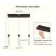 thumbnail image 2 of Lampara Colgante De Techo Decorativa Led Belug Negro, 2 of 5