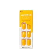KISS imPRESS Color Press-On Nails, 'Cheerful Heart', 30 Count