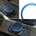 thumbnail image 3 of Xotic Tech JDM Metal Aluminum Center Console iDrive Multimedia Controller Knob Decor Ring Cover for BMW Blue, 3 of 7