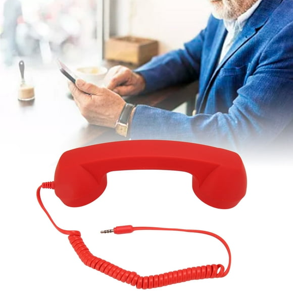 Receptor Telefónico Retro, Teléfono De Teléfono Celular Con Una Prueba De Radiación De 3,5 Mm De 3.5 Mm Para El Teléfono Celular Con Cable Para PC Para Teléfonos Inteligentes