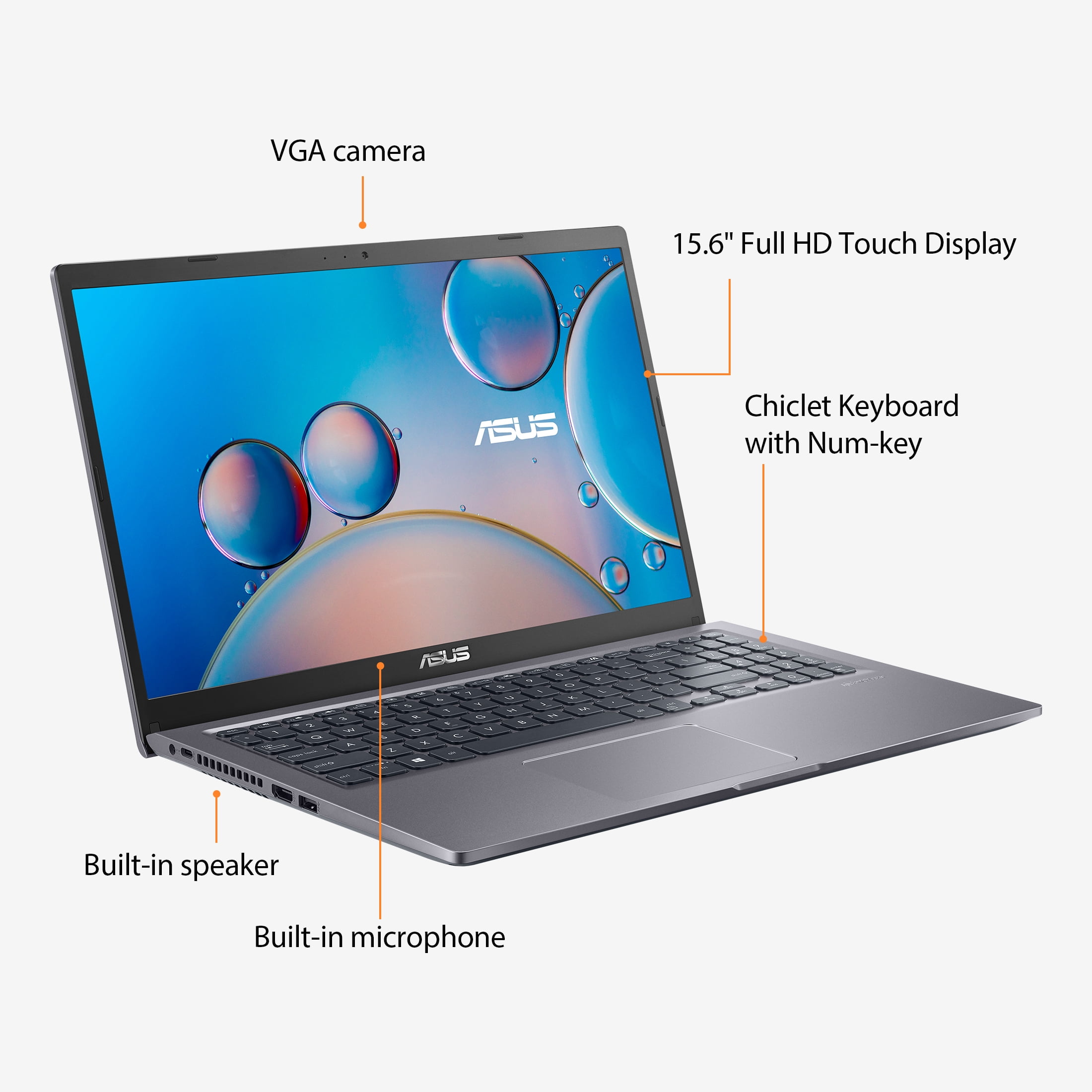 ASUS Vivobook 15.6” FHD Touch Laptop, Intel i5-1135G7, 8GB RAM, 512GB SSD, Win 11 Home, F515EA-WH52 - Walmart.com ASUS Vivobook 15.6” FHD Touch Laptop, Intel i5-1135G7, 8GB RAM, 512GB SSD, Win 11 Home, F515EA-WH52 - Walmart.com