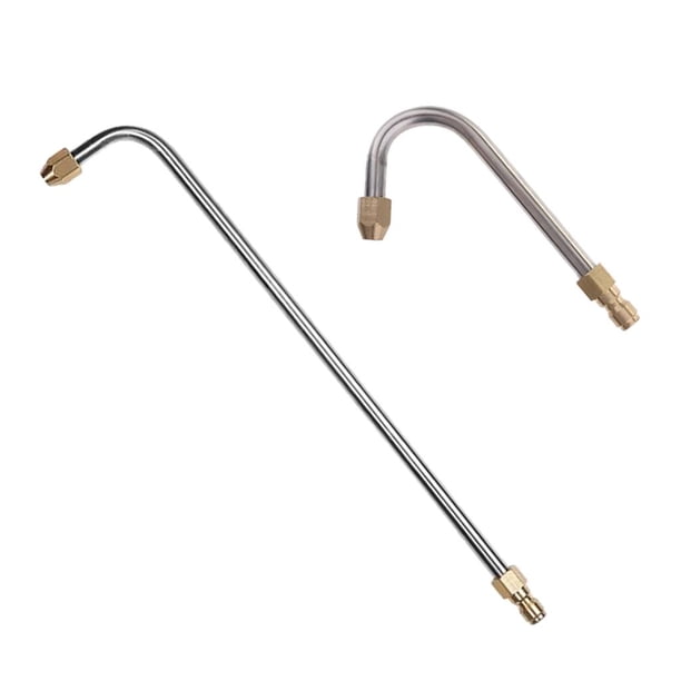 Accesorios Para Lavadoras De De 2 Piezas Poste De Metal 90 degree Y Forma De U En ángulo Alargar Varilla De Pulverización Para Limpieza De Aut shamjiam Varita de pulverización de lanza para lavadora de agua