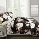 thumbnail image 2 of Zinnia Floral Quilt Negro / Blush Juego de 3 piezas Full / Queen Lush Decor 16T003754, 2 of 2