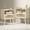 Grey, variant on LELELINKY Mid Century Nightstand with Rattan Accents, Bedside Table with Drawer and Open Shelf, Solid Wood Legs, Walnut