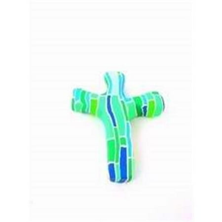 Cross-Comforting Clay-Blue Block (5")
