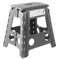 thumbnail image 1 of Taburete plegable Casafield de 40 cm con asa, color gris, para adultos, 1 of 7