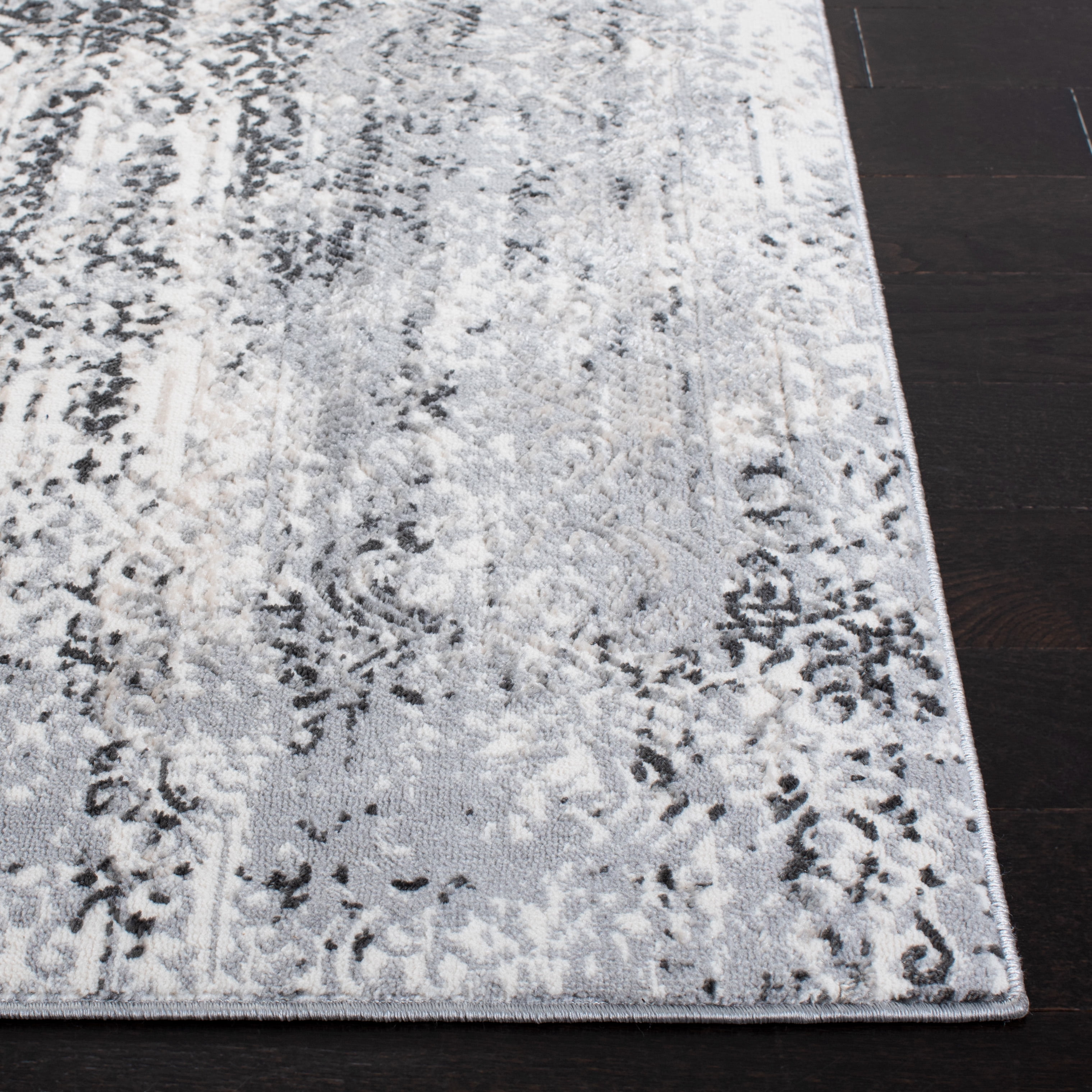 SAFAVIEH Lagoon Regena Abstract Area Rug, Ivory/Grey, 8' x 10'