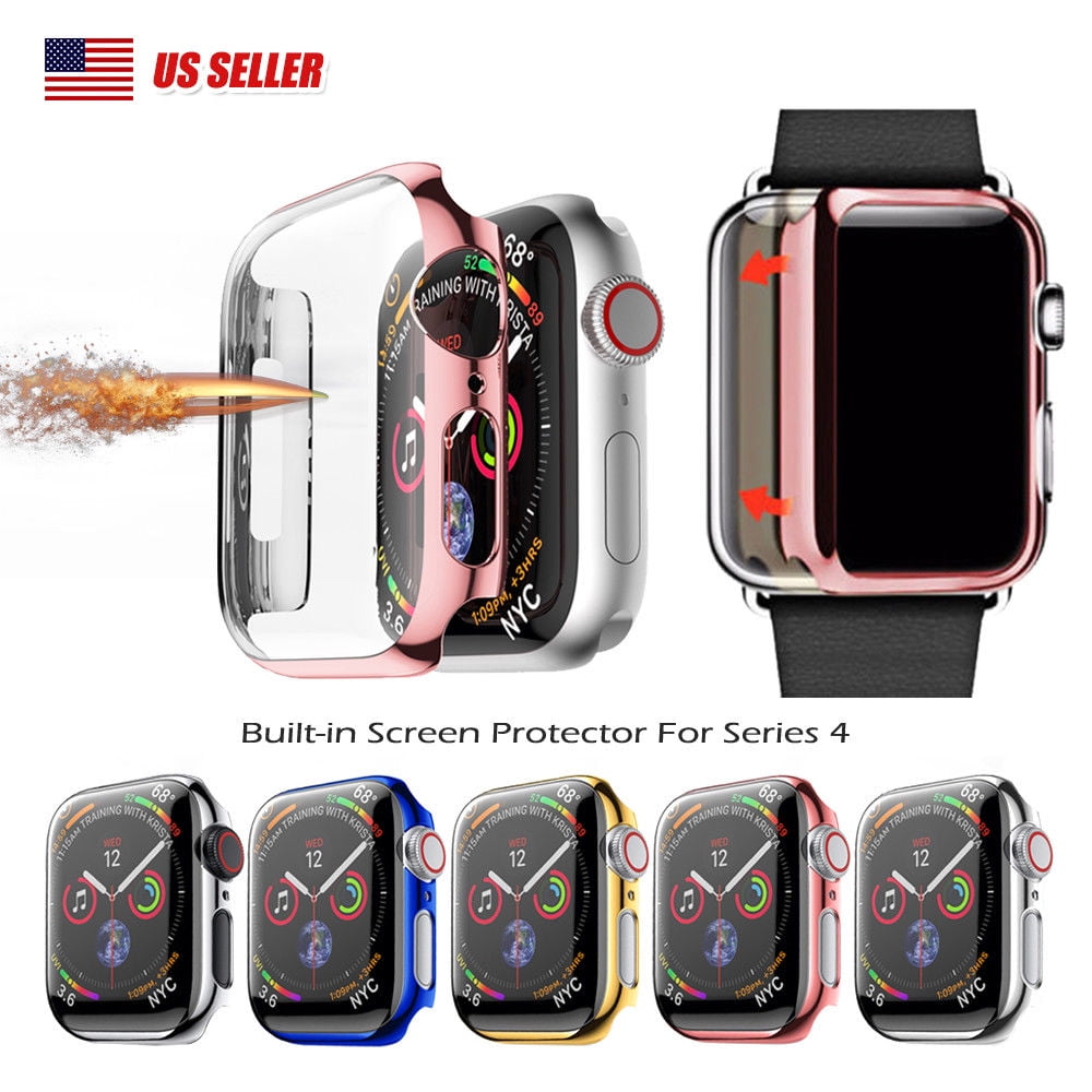 For Apple Watch Series 4 40mm Full Body Cover Snap-on Case With Screen  Protector Blue - Walmart.com