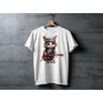 thumbnail image 5 of Cat Kitten Guitar Player T-Shirt, Guitarist Shirt, Rock Band Shirt, Guitar Player Gift, Cat Lover T-Shirt, Pet Cat Shirt, Gift For Her, 5 of 9