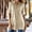 Khaki, variant on Army Green Womens T Shirts Baggy Short Sleeve Tab Solid Button-Up Shirts Teens Shirts XL
