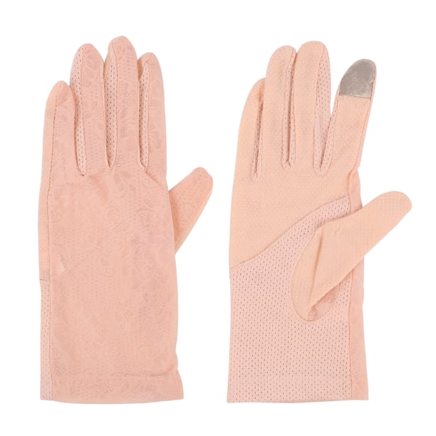 1 par de guantes antideslizantes de protección solar, guantes de protección solar, guantes de pantalla táctil