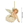 thumbnail image 3 of Festive Christmas Angel Hanging Ornaments – Xmas Tree Decorations for Holiday Season – Assorted Xmas Ornament for Home and Party,D, 3 of 5