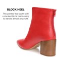 thumbnail image 7 of Journee Collection Womens Kayden Tru Comfort Foam Back Heel Zip Stacked Heel Booties, 7 of 7