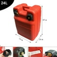 thumbnail image 4 of NICCOO Red Fuel Tank Marine Outboard Engine Gas Can, 4 of 9