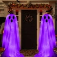 thumbnail image 6 of Yika Halloween Ghost Decoration With Remote Control Lamp Ghost Lamp Courtyard Party Garden Ornament Standing Halloween-Ghost Lights for Porches Yards Gardens Lawn, 6 of 9