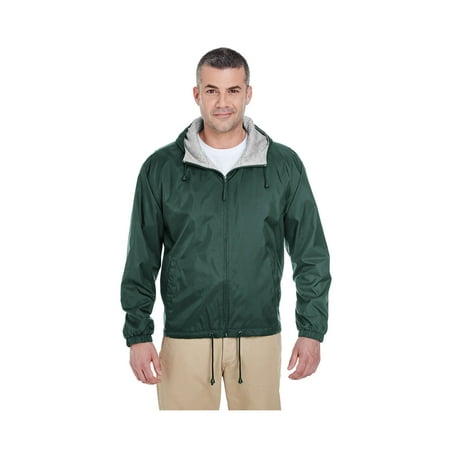 - UltraClub Men's Fleece-Lined Hooded Jacket, Style 8915