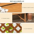thumbnail image 4 of Outsunny Patio Arbor Garden Bench 3 Person for Vines, Brown, 4 of 9