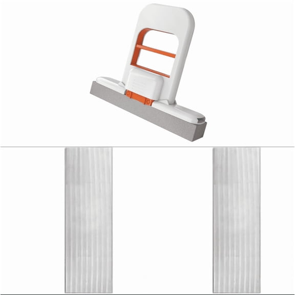 PRYESS 3-Pack Foldable Desktop Mop Set, Foldable Desktop Mop, Portable Cleaning Sponge Mop for Dry and Wet Use, Self Cleaning, for Kitchen Bathroom