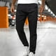 men's open bottom sweatpants with pockets