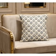 thumbnail image 2 of Floral Pillow Covers, 18*18 Inch Outdoor Blue Green Block Print Decorative Throw Pillow Cases Boho Cushion Covers Farmhouse Sofa Couch Bed Decor A, 2 of 7