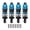 Blue, variant on YAHHU 4 Pcs 55mm RC Car Shock Absorbers Aluminum Alloy Oil Shocks Damper Set for 1/10 RC Car Replacement Parts, Includes Screws, Premium Red Edition