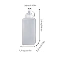 thumbnail image 3 of Leeye Jumbo Wide Mouth Squeeze Bottle with Measurement Marks, 32 oz Reusable Condiment Dispenser, Kitchen Sauce Bottle for Pancakes Oil Dressing, White, 3 of 7