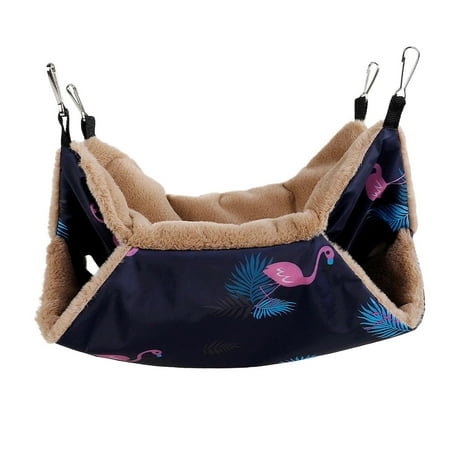 Hamster Hammock Small Pet Cage Hammock Warm Hammock Toy Parrot Ferret 34x34cm