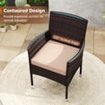 thumbnail image 2 of Gymax Set of 3 Patio Furniture Set Hand-Woven PE Wicker Conversation Set w/Armchairs Beige, 2 of 7