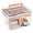 Small Pink, variant on ABPETE 2 Layer Clear Plastic Dividing Storage Box with Removable Tray Multipurpose Stationery Storage Box with Handle Portable Sewing Box Art Craft Supply Organizer Home Utility Box (Small Pink)