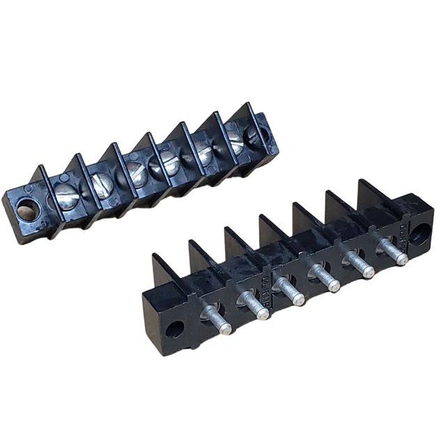 CBFT-06 - TERM BLOCK 6P PCST 1ROW 9.5MM #6 -32 15.7MM WIDE WITH SOLDER LUG