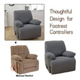 thumbnail image 4 of MarCielo 1 Piece Lazy Boy Recliner Cover Stretch Recliner Slipcover Chair Couch Cover Monica(Gray), 4 of 6