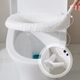 thumbnail image 3 of AFQH Winter Plush Toilet Seat Cover with Handle - Soft, Washable & Cozy Comfort!, 3 of 11