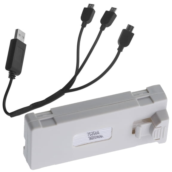 Long Last 3600mAh Lithium batteries for E88/E99/E89/P1/K7/E55 Drones Lightweight ABS Construction Extended Air Time