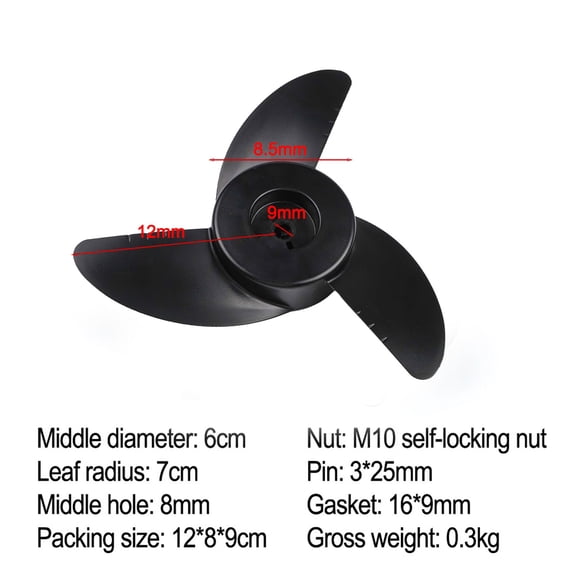 High Efficiency Propeller Electric Trolling Motor Parts Boating Accessories Versatile Compatibility For AQUA For Marina