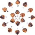 thumbnail image 2 of 50PCS Heart Shape Tiger Eye Gemstone Stone Charms Healing Stone Beads Pendants for Jewelry Making, 2 of 9